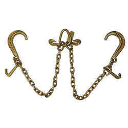 8'' J Hook Tow Chain Mini J Hooks V Bridle 5/16'' Grade 70 - Manufacturer Express