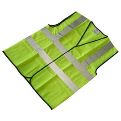 Safety Vest with 2'' Reflective Tape Black Trim - 4 SIZES AVAILABLE - Manufacturer Express
