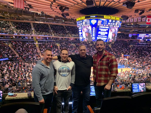 Manufacturer Express guests at NY Knicks game compliments  of FedX