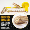 2'' x 30' Ratchet Tie-Down with Chain Extension & 5/16