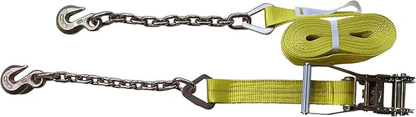 2'' x 30' Ratchet Tie-Down with Chain Extension & 5/16