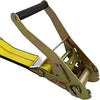 ME 2in Ratchet Straps: Premium Tow Strap Heavy Duty Ratchet with Wire Hooks, 3,333 lbs Working Load Limit, 10,000 lbs Break Strength for Tractors, Vehicles and More