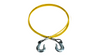 1/4''-5/16'' Yellow PVC SAFETY CABLE 12' with Two 1/4
