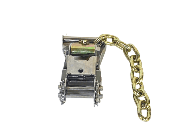 2'' Stainless Ratchet Buckle with 13'' Chain End - Manufacturer Express