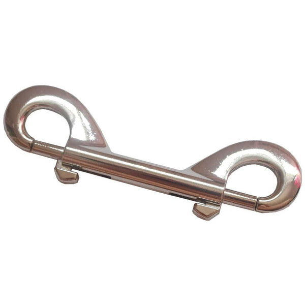 Double Bolt Snap Hook 4-5/8'' Nickel Plated - Manufacturer Express