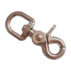 Round Swivel Scissor Bolt Snap Hook 20X73MM Nickel Plated - Manufacturer Express