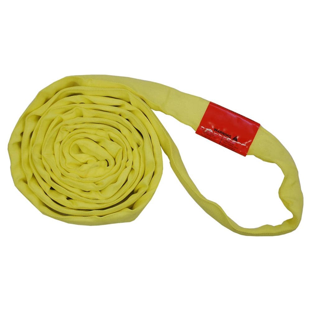 thumbnail image 2 of 14-Foot Round Polyester Lifting Sling - Yellow Endless Loop 9000LBS Capacity 2 of 9