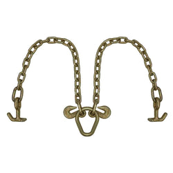 5/16''x 2' Tow Chain V bridle 2' Leg T J Hook Pear Link - Manufacturer Express