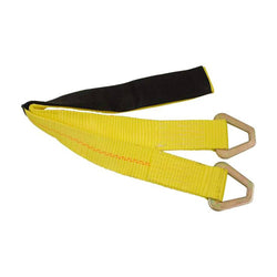 2'' Car Tie Down Axle Strap w/ Wear Pad - Manufacturer Express