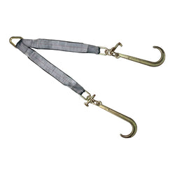 3'' Double Legs 15'' J Hooks T Hooks Tow V Straps 5400 LBS - Manufacturer Express