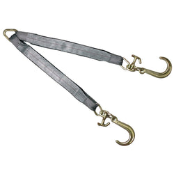3'' Two Legs 8'' J Hook T J Combo Hooks Tow V Straps  5400 LBS - Manufacturer Express