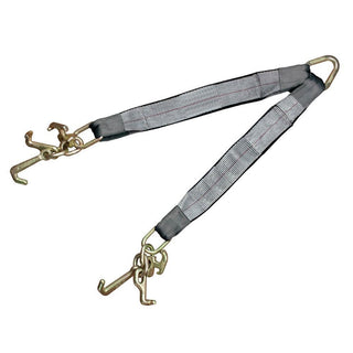 3''x 24'' Two Legs RT Mini J Hooks Tow V Bridle Straps 5400 LBS - Manufacturer Express