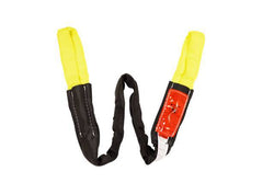 Yellow EYE/EYE Round Sling W/Polyester Sleeve,  WLL: 9,000LBS - Manufacturer Express