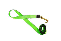 2’’X12’ Lime Green Strap w/ Mini J Hook - Manufacturer Express