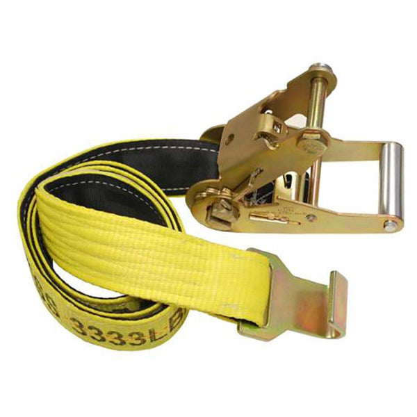 2''x5' Underlift Tie Down Strap w/ Protection Sleeve Flat Hook - Manufacturer Express