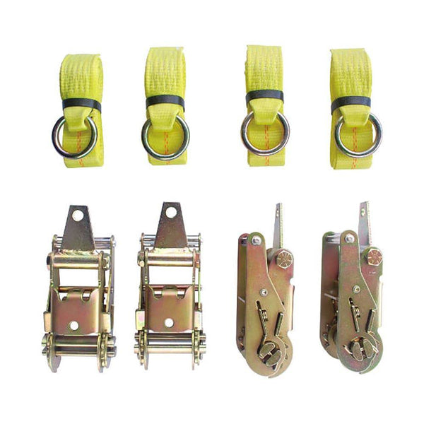 4 Point Towing Kit,  4 Ratchets W/ Tabs.  4 Lasso Straps W/O Ring - Manufacturer Express