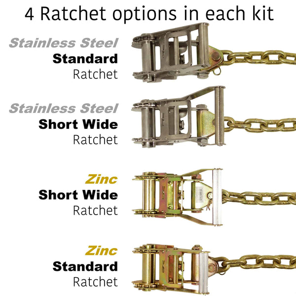 8 Point Auto Tie Down Towing Kit D - Manufacturer Express