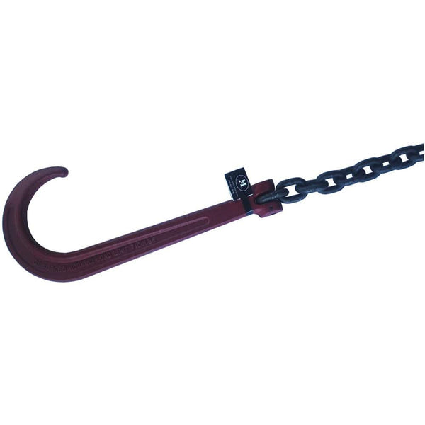 Tie Down Chain Tow Wrecker Chain 3/8''x15' Long J Hook Grade 80 - Manufacturer Express