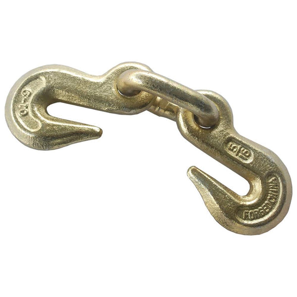 Towing Double 3/8'' Grab Hooks on Link - Manufacturer Express
