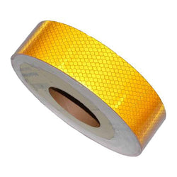 1''x150' Reflective Tape Conspicuity DOT-C2 Tape Solid Yellow - Manufacturer Express