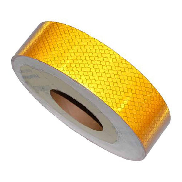 1''x150' Reflective Tape Conspicuity DOT-C2 Tape Solid Yellow - Manufacturer Express