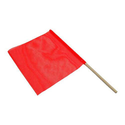 18'' x 18'' Warning Flag Traffic Flag Reflective Orange Wood Stick - Manufacturer Express