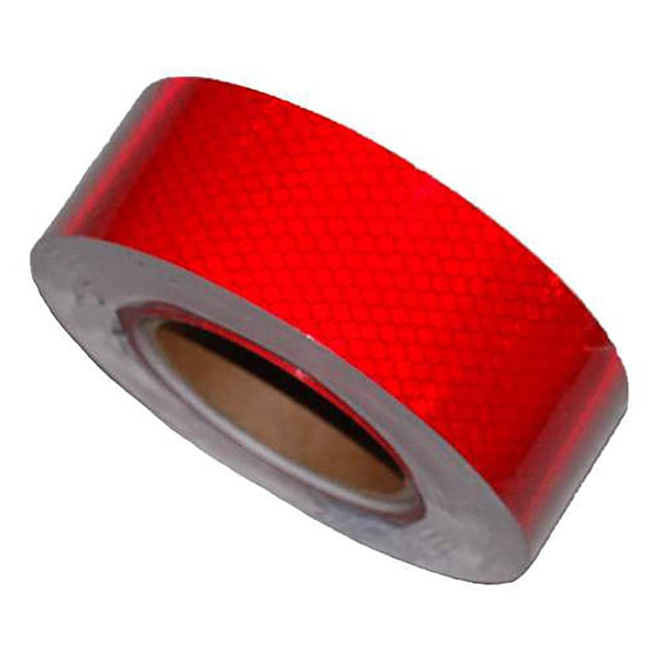 2''x150' DOT-C2 Conspicuity Tape Solid Red Reflective Truck Tape - Manufacturer Express